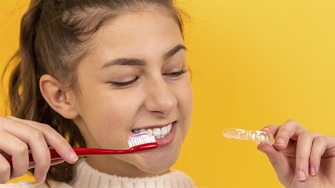 Cómo limpiar tu ortodoncia invisible